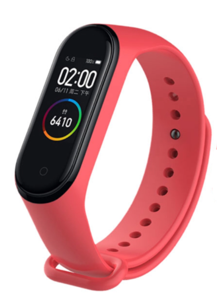 Strap-it® Strap-it Xiaomi Mi Band 5 siliconen bandje (rood)