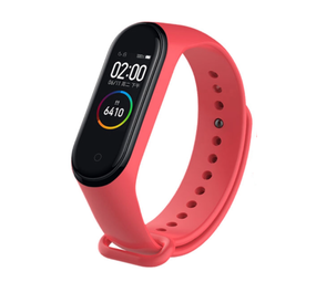 Strap-it® Xiaomi Mi Band 5 siliconen bandje (rood)