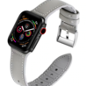 Strap-it® Strap-it Apple Watch lederen bandje (wit/grijs) Strap-it® Strap-it Apple Watch lederen bandje (wit/grijs)