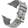 Strap-it® Strap-it Apple Watch lederen bandje (wit/grijs) Strap-it® Strap-it Apple Watch lederen bandje (wit/grijs)