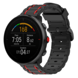 Strap-it® Polar Ignite sport gesp band (zwart/rood)