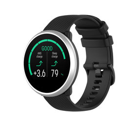 Strap-it® Polar Unite siliconen bandje (zwart)