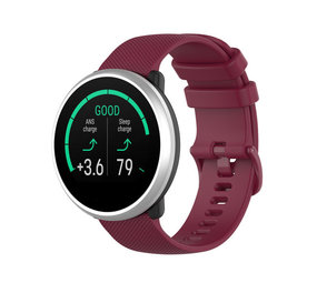 Strap-it® Polar Unite siliconen bandje (donkerrood)