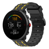 Strap-it® Polar Unite sport gesp band (zwart/geel)