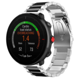 Strap-it® Polar Vantage M stalen band (zilver/zwart) Strap-it® Polar Vantage M stalen band (zilver/zwart)