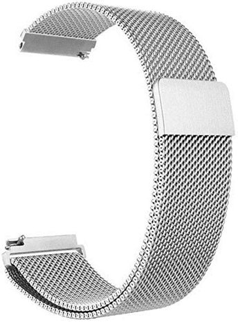 Strap-it® Strap-it Polar Vantage M Milanese band (zilver) Strap-it® Strap-it Polar Vantage M Milanese band (zilver)