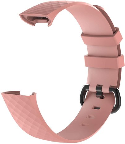 Strap-it® Strap-it Fitbit Charge 3 silicone band (lichtroze)