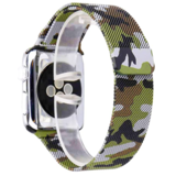 Strap-it® Apple Watch Milanese band (camouflage groen)