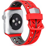 Strap-it® Apple Watch Special Edition band (rood/zwart)