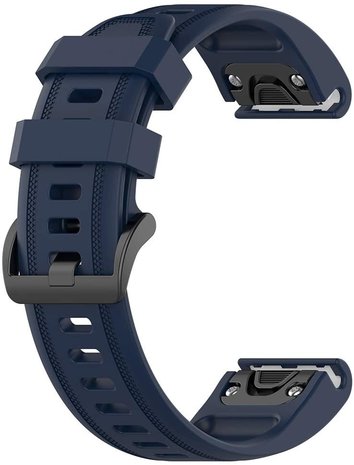Garmin Fenix 5s 6s siliconen bandje donkerblauw Smartwatchbanden