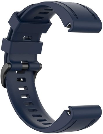 Strap-it® Strap-it Garmin Fenix 5s / 6s siliconen bandje (donkerblauw)