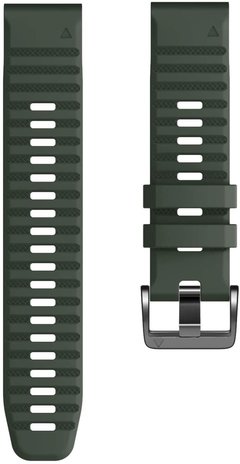 Strap-it® Strap-it Garmin Fenix 5x / 6x siliconen bandje (donkergroen)