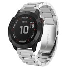 Strap-it® Strap-it Garmin Fenix 5x / 6x stalen band (zilver)