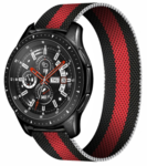 Strap-it® Strap-it Samsung Galaxy Watch Milanese band 46mm (zwart/rood)