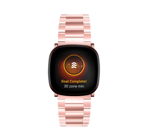Strap-it® Strap-it Fitbit Sense stalen band (rosé pink) Strap-it® Strap-it Fitbit Sense stalen band (rosé pink)