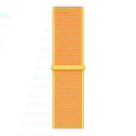 Strap-it® Strap-it Garmin Vivoactive 4 nylon band - 45mm - lichtgeel