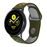Strap-it® Samsung Galaxy Watch sport band 42mm (legergroen kleurrijk)