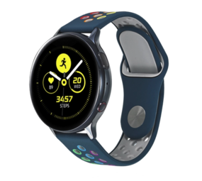 Strap-it® Samsung Galaxy Watch sport band 42mm (dennengroen kleurrijk) Strap-it® Samsung Galaxy Watch sport band 42mm (dennengroen kleurrijk)