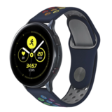 Strap-it® Samsung Galaxy Watch sport band 42mm (donkerblauw kleurrijk)