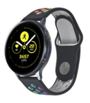 Strap-it® Strap-it Samsung Galaxy Watch sport band 42mm (zwart kleurrijk)