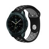 Strap-it® Samsung Galaxy Watch sport band 42mm (zwart/grijs)