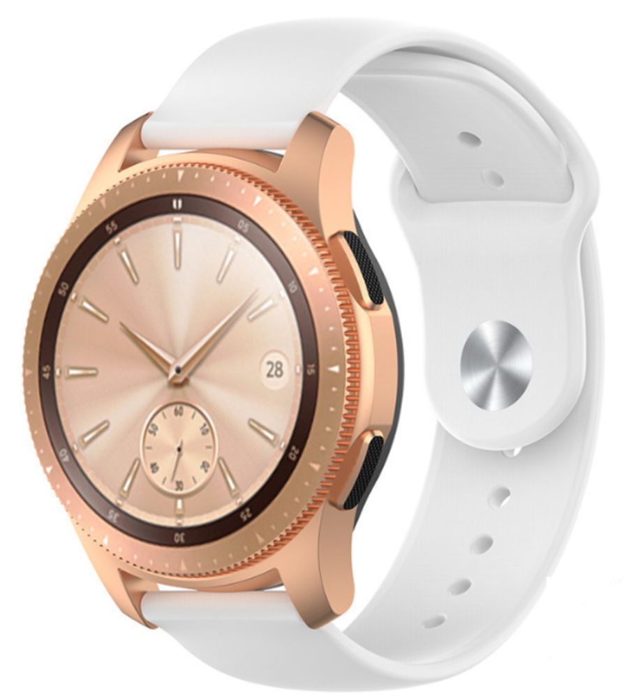 Strap-it® Strap-it Samsung Galaxy Watch sport band 42mm (wit)