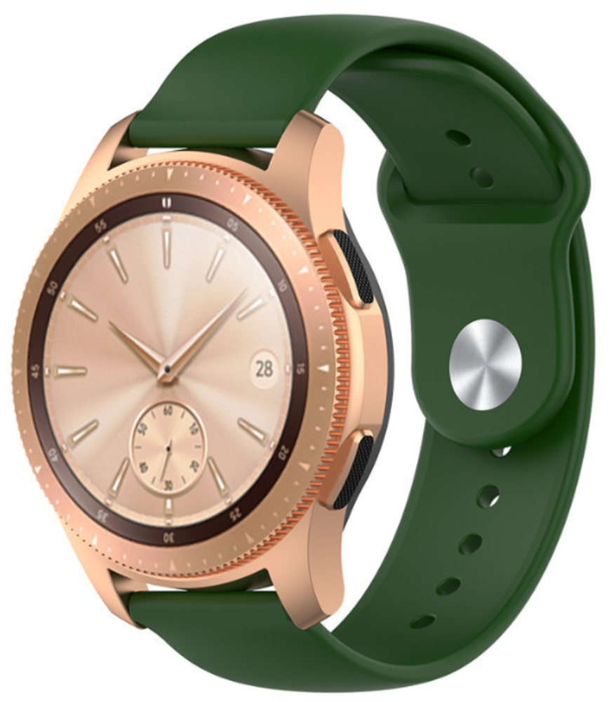 Strap-it® Strap-it Samsung Galaxy Watch sport band 42mm (legergroen)