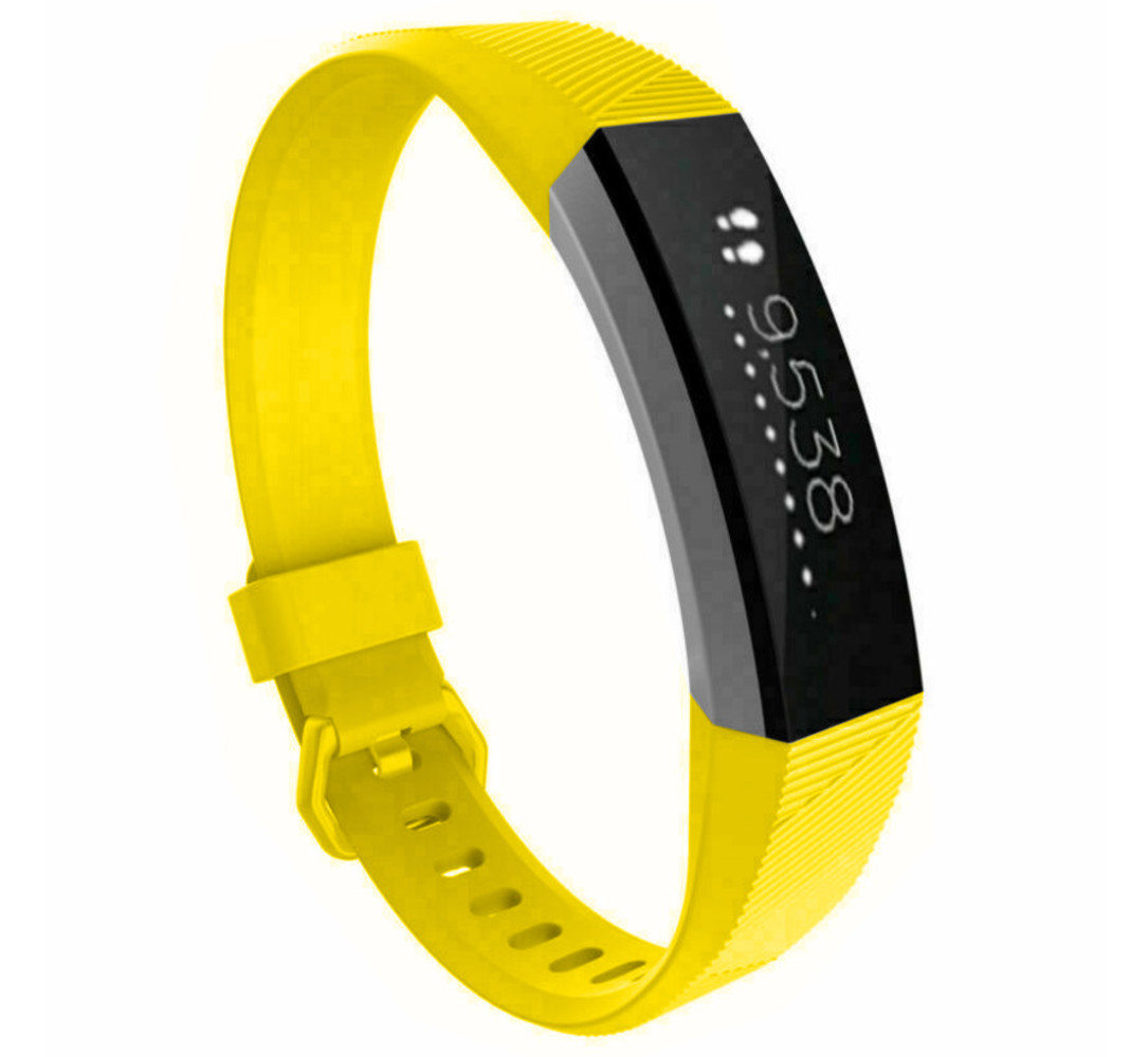 Strap-it® Strap-it Fitbit Alta / Alta HR siliconen bandje (geel)