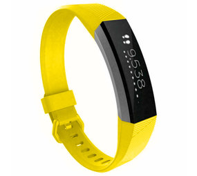 Strap-it® Fitbit Alta / Alta HR siliconen bandje (geel)