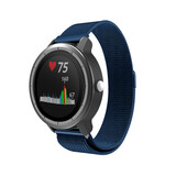 Strap-it® Garmin Vivoactive 3 Milanese band (blauw)