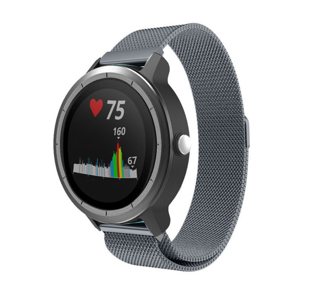 Strap-it® Strap-it Garmin Vivoactive 3 Milanese band (space grey)