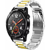 Strap-it® Strap-it Huawei Watch GT stalen band (zilver/goud) Strap-it® Strap-it Huawei Watch GT stalen band (zilver/goud)