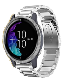 Garmin Venu stalen bandjes