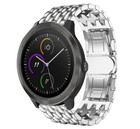 Strap-it® Strap-it Garmin Vivoactive 4 stalen draak band - 45mm - zilver