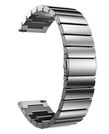 Strap-it® Strap-it Samsung Gear Sport metalen bandje (zilver)