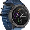 Strap-it® Strap-it Garmin Vivoactive 4 nylon gesp band - 45mm - blauw Strap-it® Strap-it Garmin Vivoactive 4 nylon gesp band - 45mm - blauw