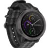 Strap-it® Strap-it Garmin Vivoactive 4 nylon gesp band - 45mm - zwart/grijs Strap-it® Strap-it Garmin Vivoactive 4 nylon gesp band - 45mm - zwart/grijs