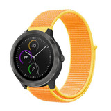 Strap-it® Garmin Vivoactive 3 nylon band (lichtgeel)