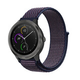 Strap-it® Garmin Vivoactive 3 nylon band (paars-blauw)