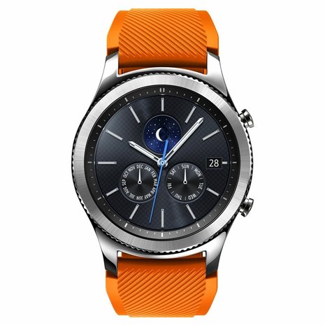 Strap-it® Strap-it Samsung Gear S3 silicone band (oranje)