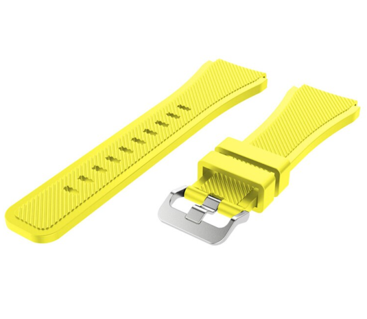Strap-it® Strap-it Samsung Gear S3 silicone band (geel)