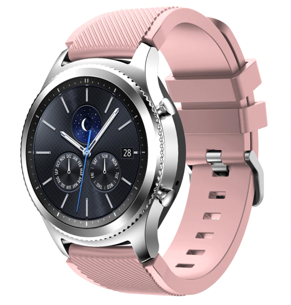 Strap-it® Strap-it Samsung Gear S3 silicone band (roze)