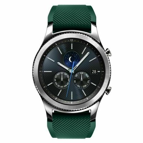Strap-it® Strap-it Samsung Gear S3 silicone band (legergroen)
