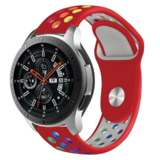 Strap-it® Samsung Galaxy Watch sport band 46mm (rood kleurrijk)