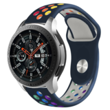 Strap-it® Samsung Galaxy Watch sport band 46mm (donkerblauw kleurrijk)