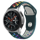 Strap-it® Samsung Galaxy Watch sport band 46mm (dennengroen kleurrijk)