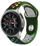 Strap-it® Strap-it Samsung Galaxy Watch sport band 46mm (legergroen kleurrijk)