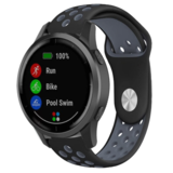 Strap-it® Garmin Vivoactive 4 sport band - 45mm - zwart/grijs