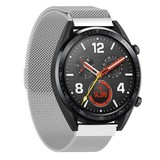 Strap-it® Huawei Watch GT 2 Milanese band (zilver)