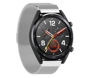 Strap-it® Huawei Watch GT 2 Milanese band (zilver)